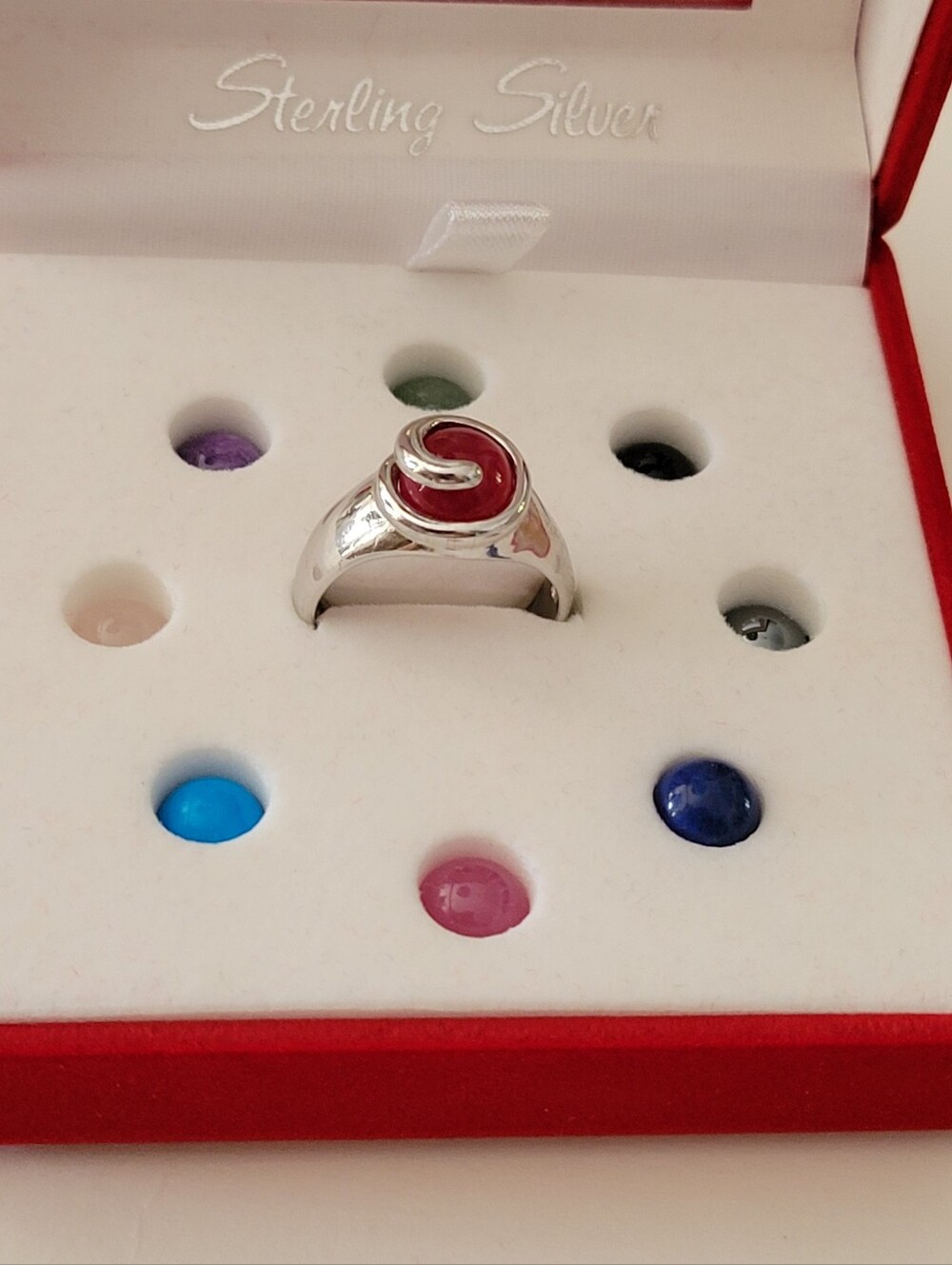 9 Genuine Gemstones Ring - Women's Jewelry